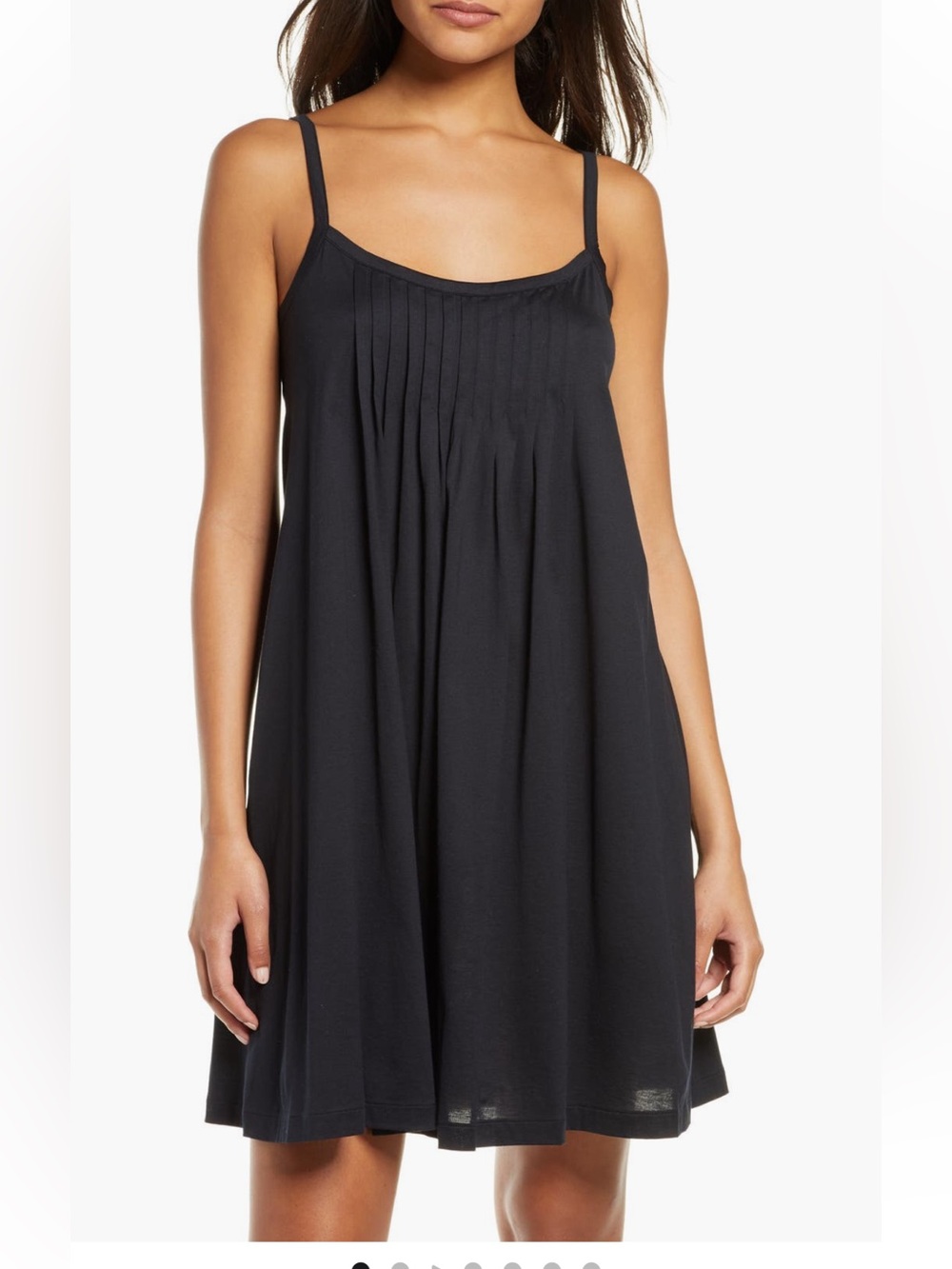 Hanro Juliet Babydoll Black Chemise EUC